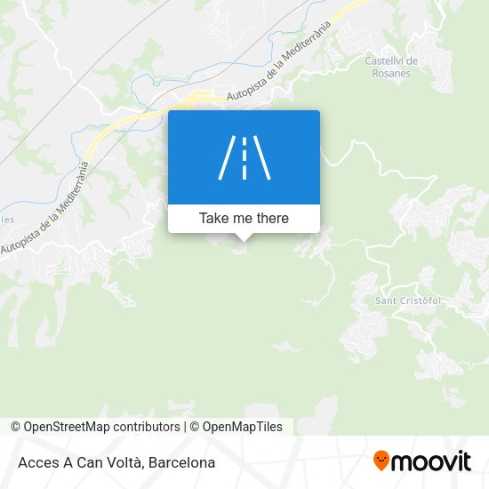 Acces A Can Voltà map