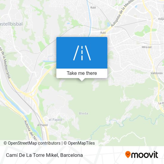 Camí De La Torre Mikel map