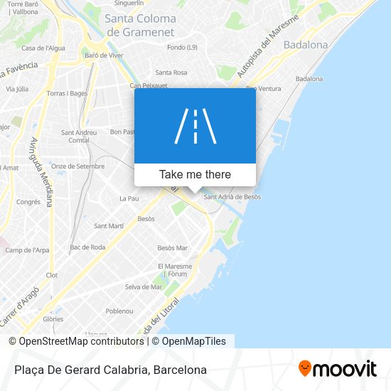 Plaça De Gerard Calabria map