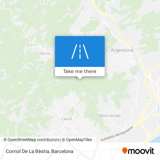 Corriol De La Bèstia map