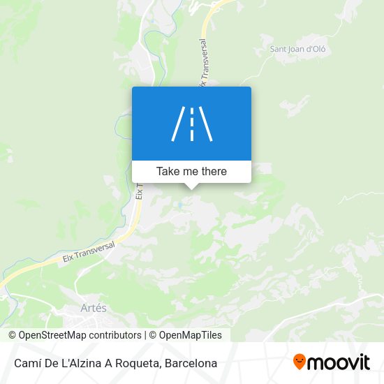 Camí De L'Alzina A Roqueta map