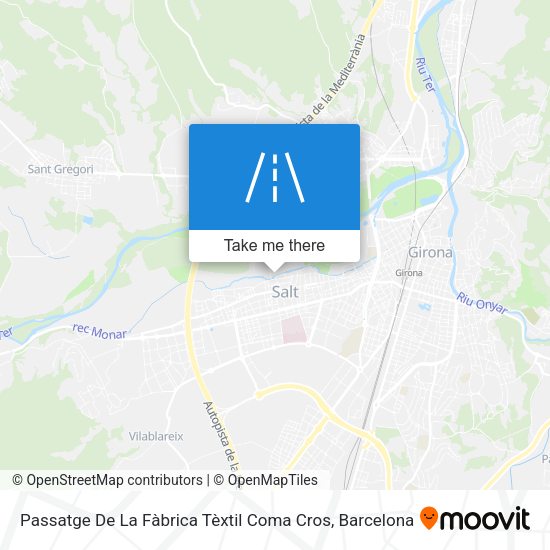 Passatge De La Fàbrica Tèxtil Coma Cros map