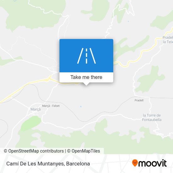 Camí De Les Muntanyes map