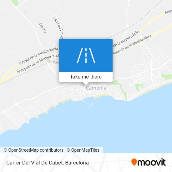 Carrer Del Vial De Cabet map