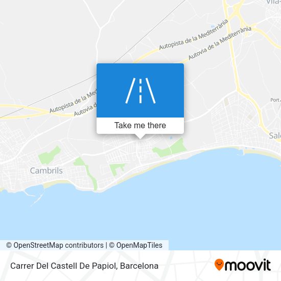 Carrer Del Castell De Papiol map