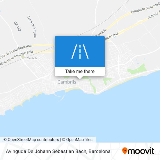 Avinguda De Johann Sebastian Bach map