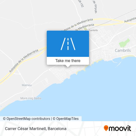 Carrer César Martinell map