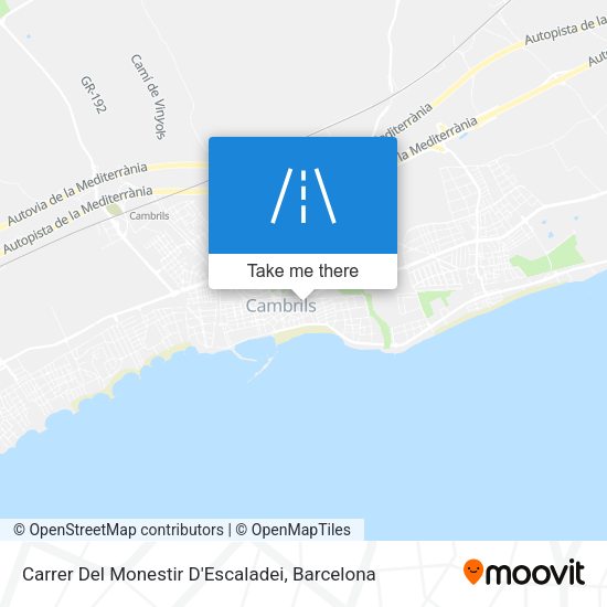 Carrer Del Monestir D'Escaladei map