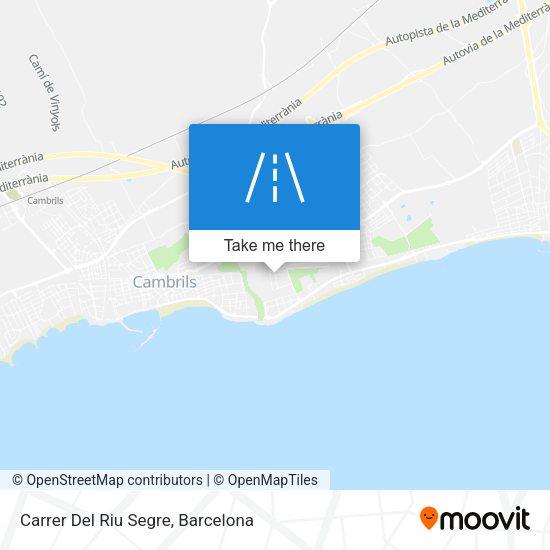 Carrer Del Riu Segre map