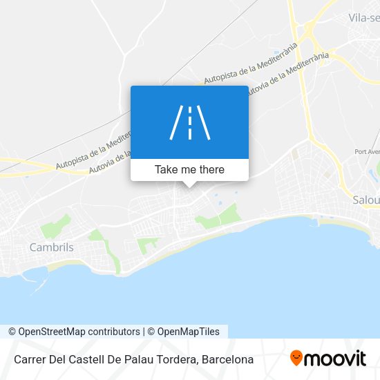 Carrer Del Castell De Palau Tordera map