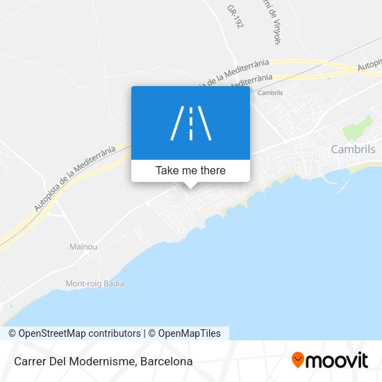 Carrer Del Modernisme map