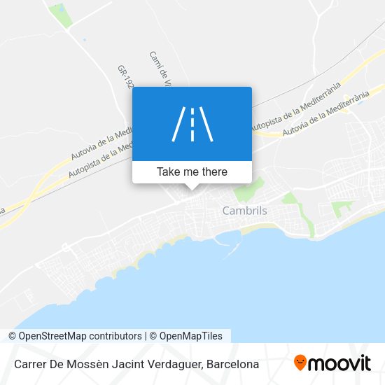 Carrer De Mossèn Jacint Verdaguer map