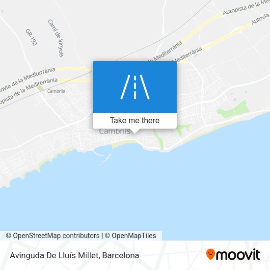 Avinguda De Lluís Millet map