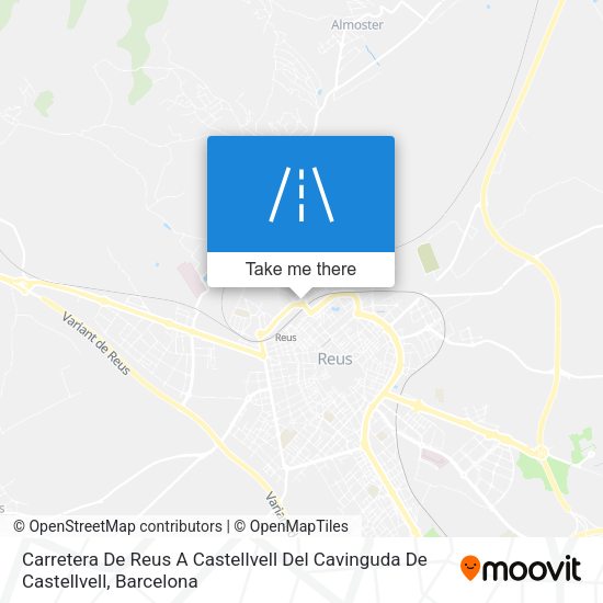 Carretera De Reus A Castellvell Del Cavinguda De Castellvell map
