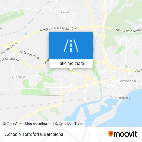 Accés A Torreforta map