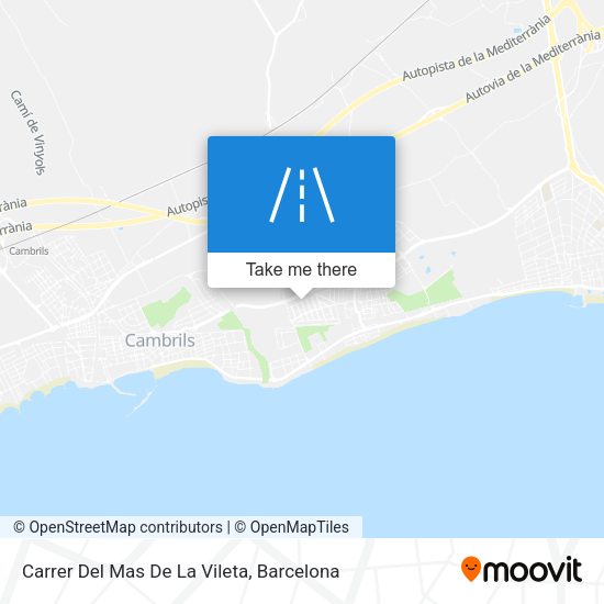 Carrer Del Mas De La Vileta map