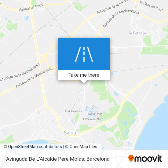 Avinguda De L'Alcalde Pere Molas map