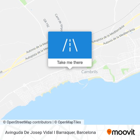 Avinguda De Josep Vidal I Barraquer map