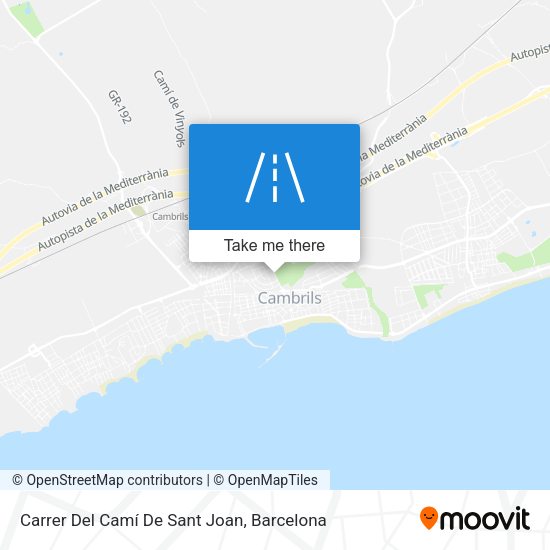 Carrer Del Camí De Sant Joan map