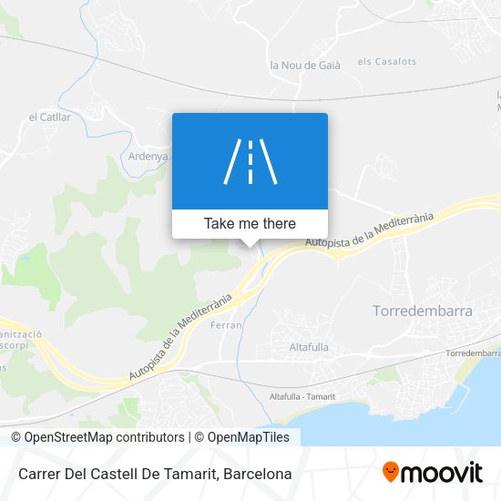 Carrer Del Castell De Tamarit map