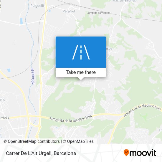 Carrer De L'Alt Urgell map