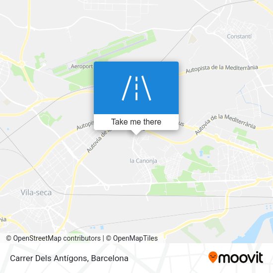 Carrer Dels Antígons map