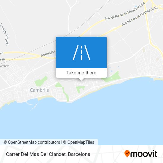 Carrer Del Mas Del Clanxet map