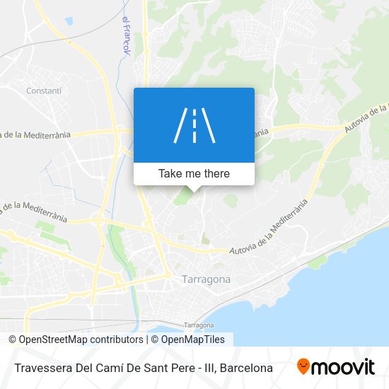 Travessera Del Camí De Sant Pere - III map
