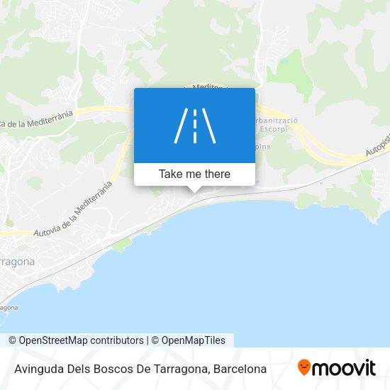 Avinguda Dels Boscos De Tarragona map