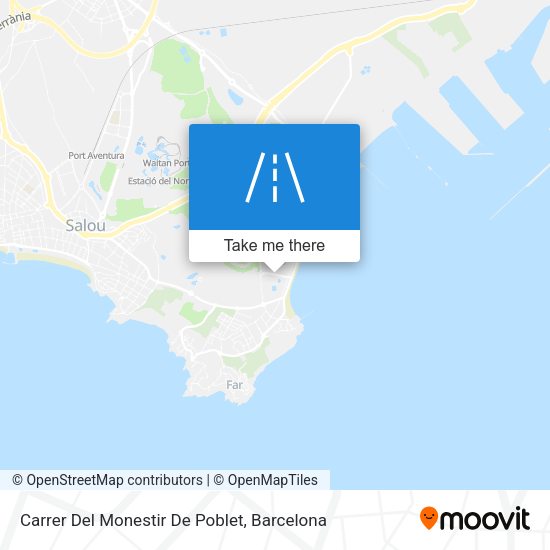 Carrer Del Monestir De Poblet map