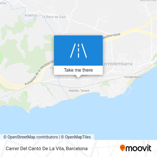 Carrer Del Cantó De La Vila map