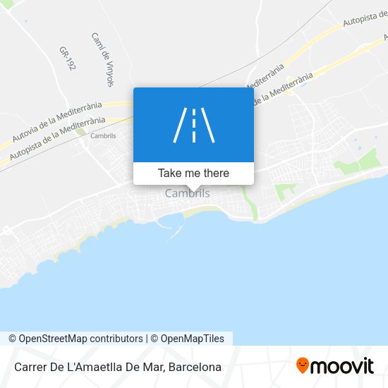 Carrer De L'Amaetlla De Mar map