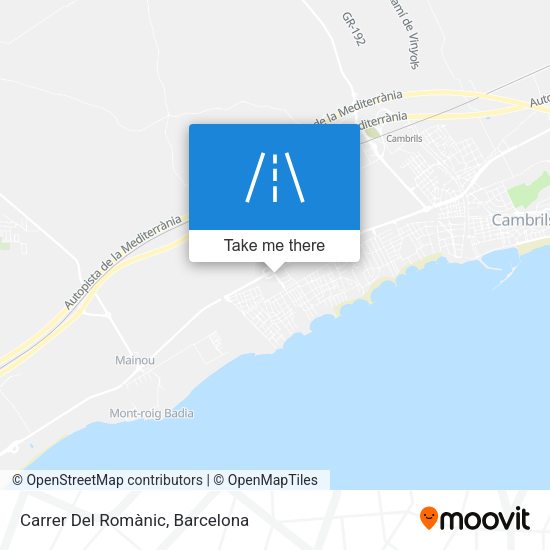 Carrer Del Romànic map