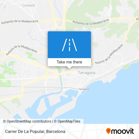 Carrer De La Popular map