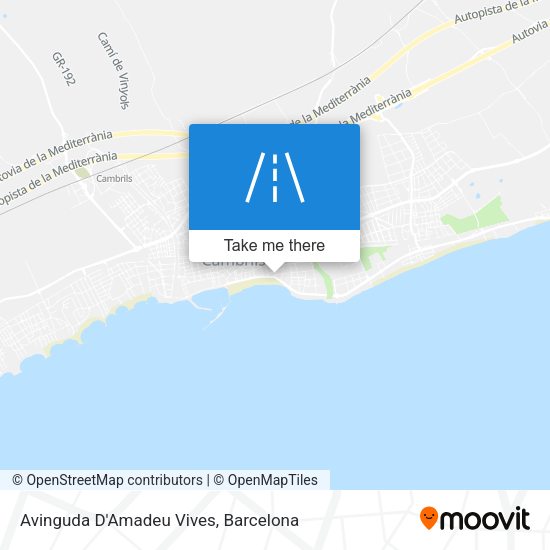 Avinguda D'Amadeu Vives map