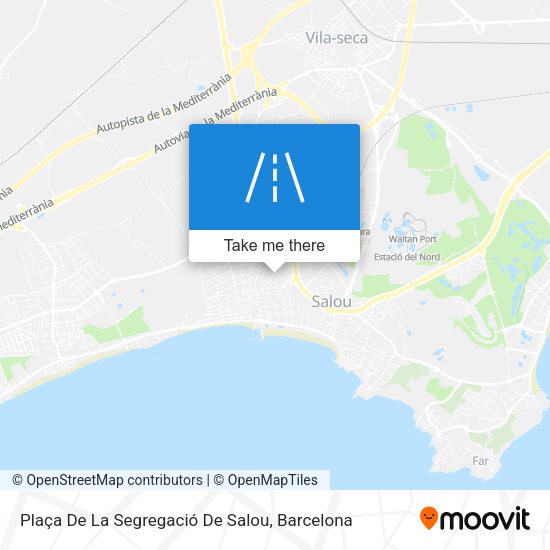Plaça De La Segregació De Salou map
