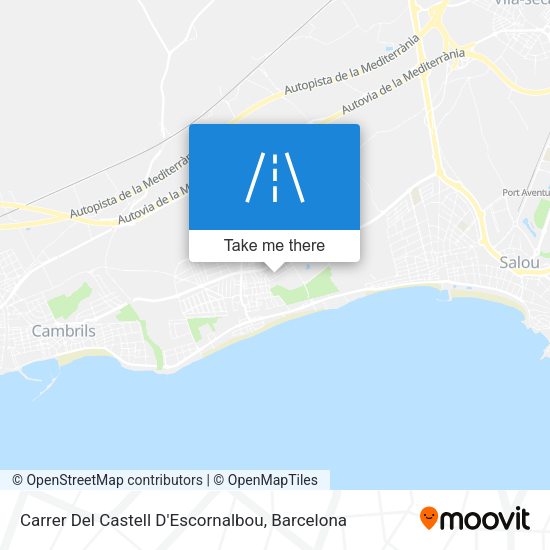 Carrer Del Castell D'Escornalbou map
