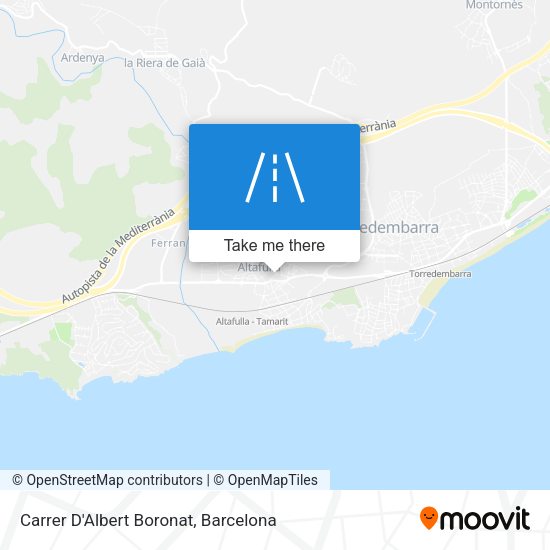 Carrer D'Albert Boronat map