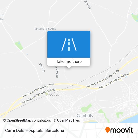 Camí Dels Hospitals map