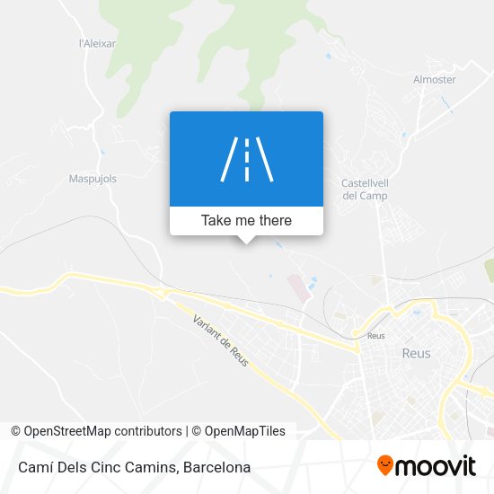 Camí Dels Cinc Camins map