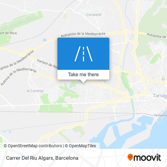 mapa Carrer Del Riu Algars