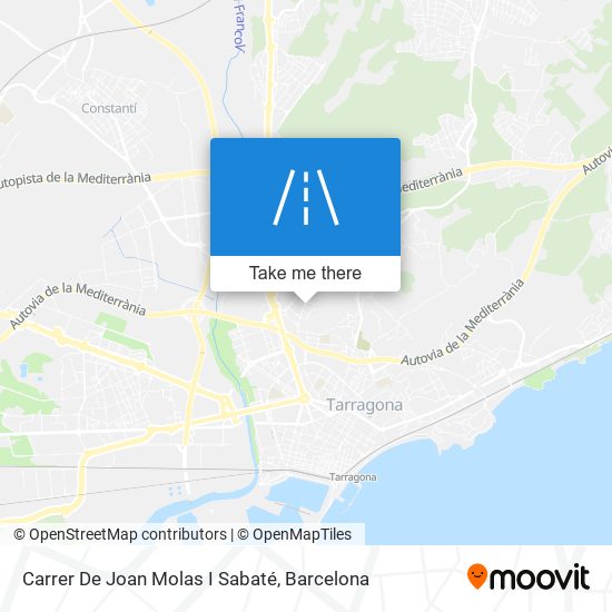 mapa Carrer De Joan Molas I Sabaté