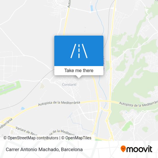 Carrer Antonio Machado map