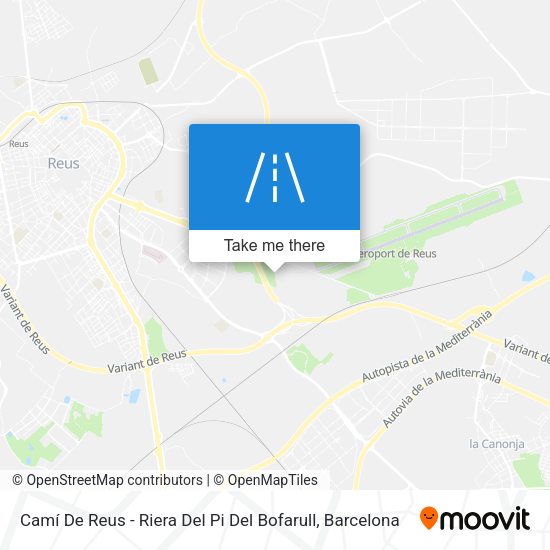 Camí De Reus - Riera Del Pi Del Bofarull map