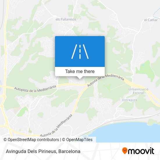 Avinguda Dels Pirineus map