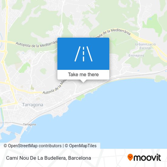 Camí Nou De La Budellera map
