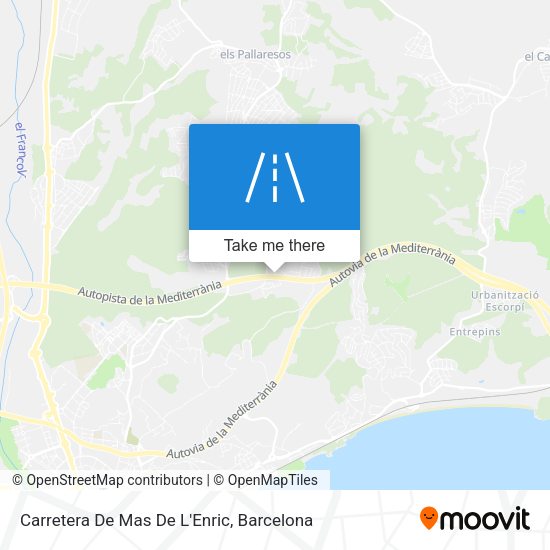 Carretera De Mas De L'Enric map