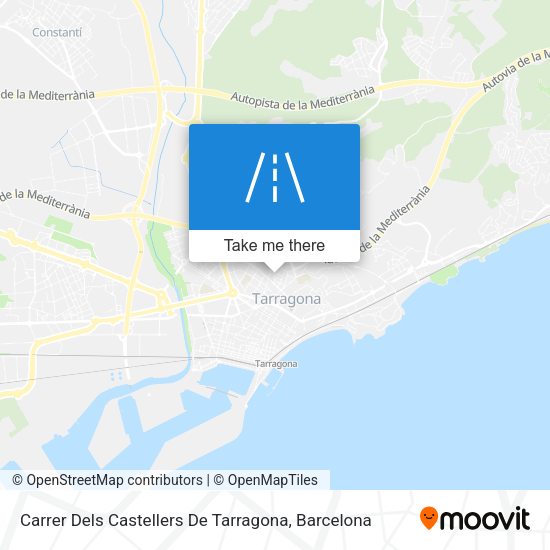 Carrer Dels Castellers De Tarragona map