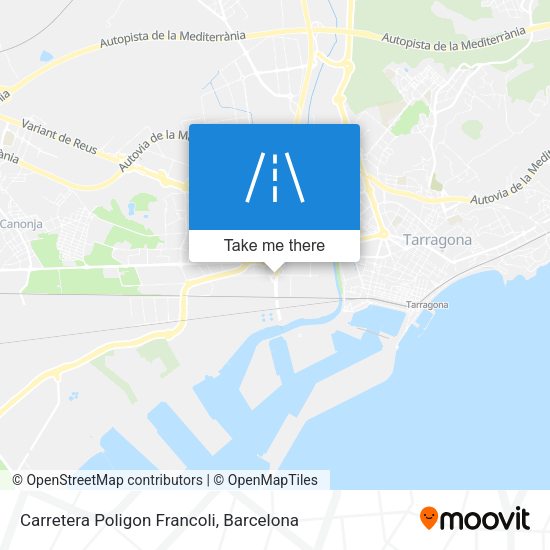 Carretera Poligon Francoli map
