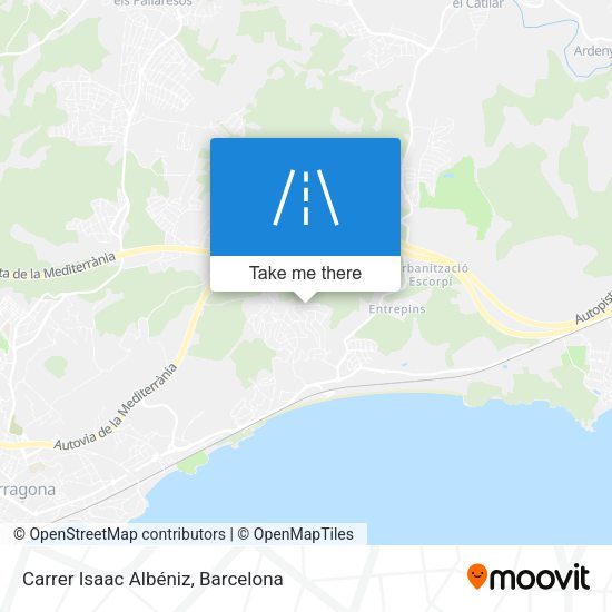 Carrer Isaac Albéniz map